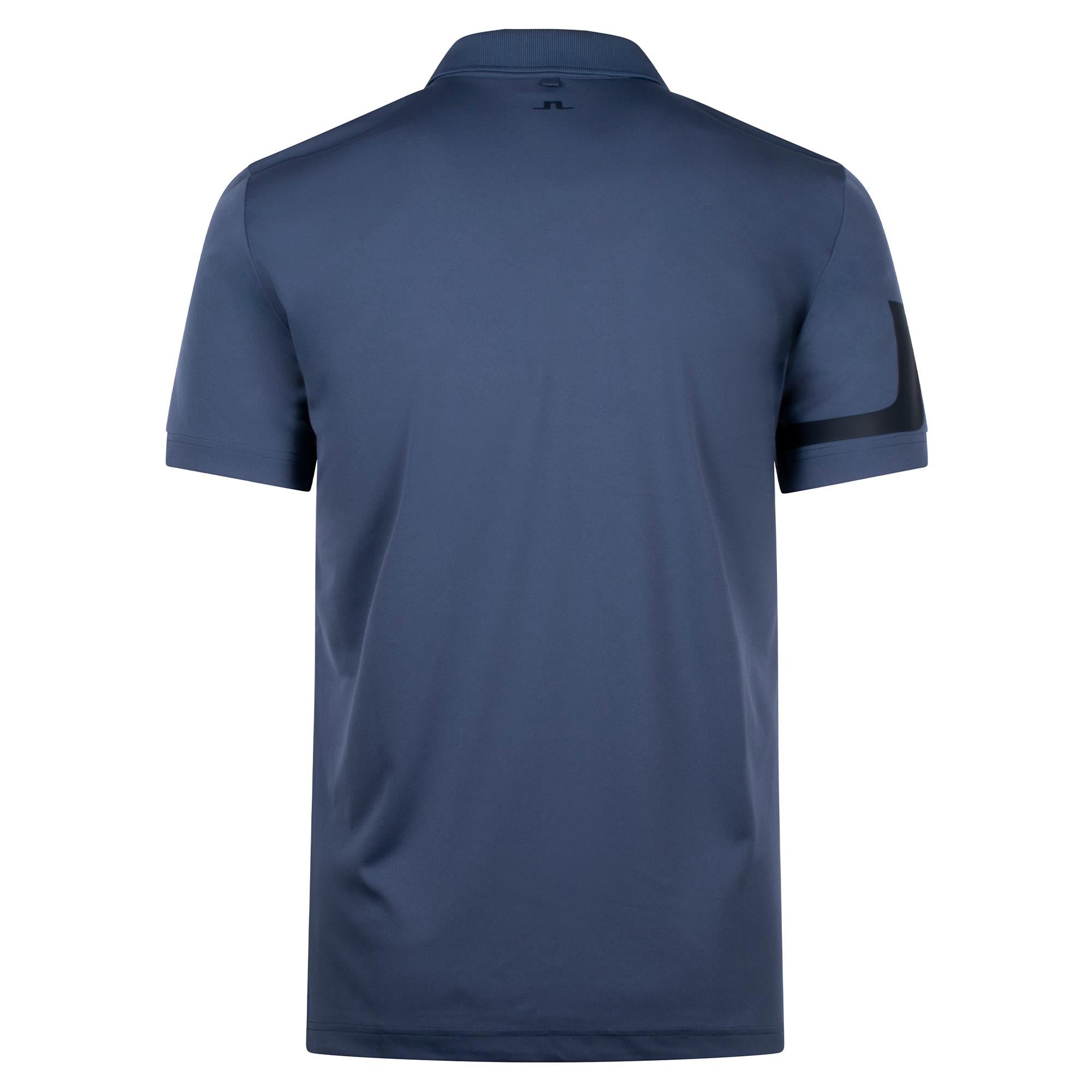 J Lindeberg Heath Mens Polo Shirt Vintage Indigo